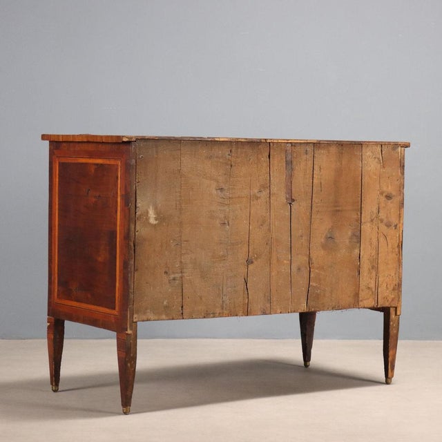 Neoclassical Chest of Drawers in Walnut For Sale - Image 13 of 14