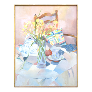 Large Vintage Post Impressionist Still Life by Ellin Spadone