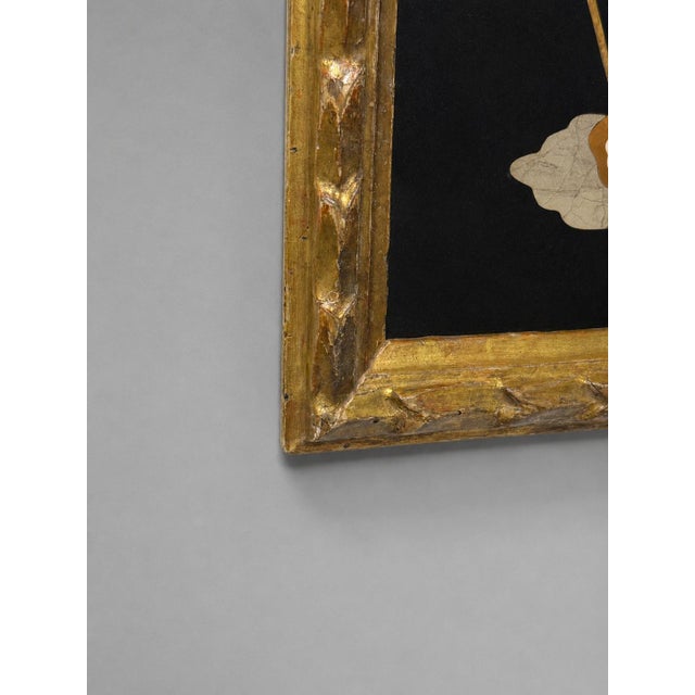 Wood 19th Century Italian Pietra Dura Commedia Dell’Arte Figure Plaque For Sale - Image 7 of 7