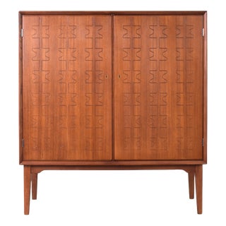Mid-Century Modern Teak Highboard by Rastad & Relling for Eidsfjord Møbelfabrikk, 1950s For Sale