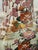 Japanese Vintage Japanese Export Moon Flask Vase With Pheasant and Peonies For Sale - Image 3 of 10