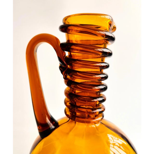Mid-Century Modern Gordiola Mallorca Blown Glass Vase, 1950s For Sale - Image 3 of 14