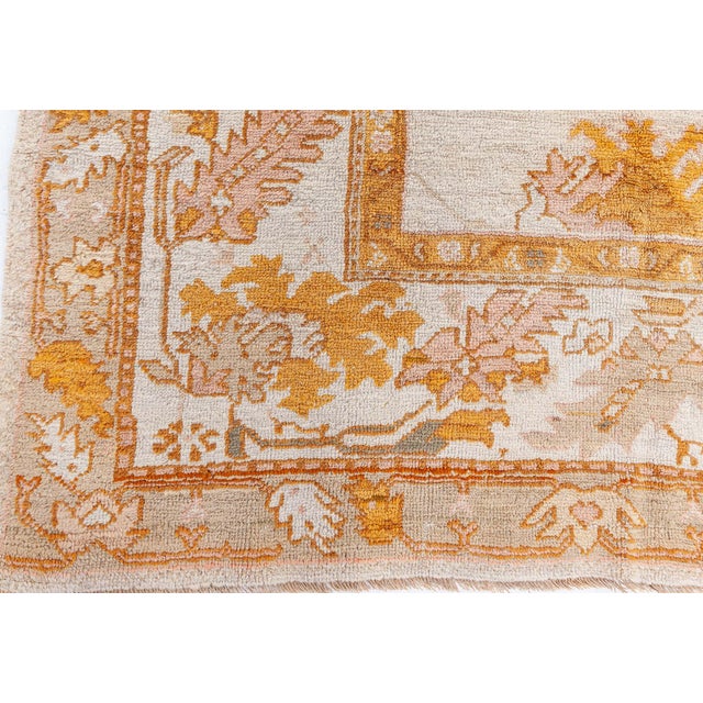 1930s Turkish Oushak Rug For Sale - Image 4 of 9