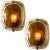 Kalmar Brass and Brown Glass Hand Blown Murano Glass Wall Lights by J. T. Kalmar for Kalmar, 1960s, Set of 2 For Sale - Image 4 of 14