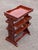 Mid 20th Century Vintage Hand Carved Tray Top Storage Shelf For Sale - Image 5 of 10