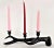 Black Neiman Marcus Metal Antlers Candle Holders - A Pair For Sale - Image 8 of 13