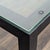 2010s Crate & Barrel Glass Top Parsons Dining Table For Sale - Image 5 of 5