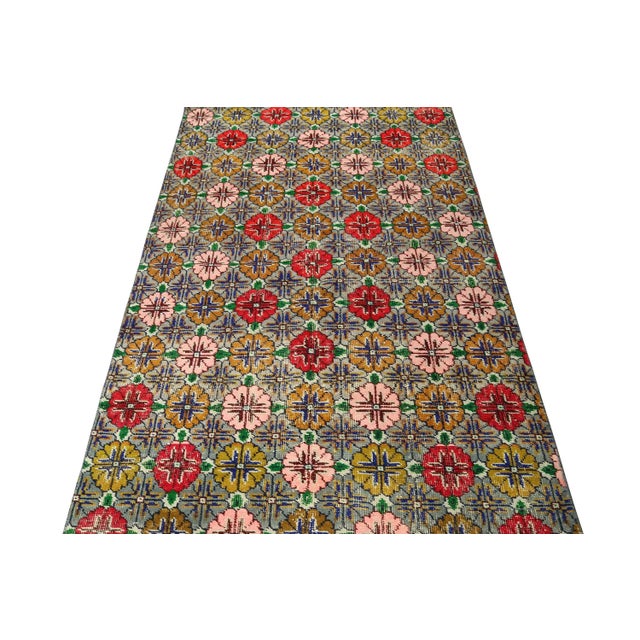 This vintage 3x6 runner is a new addition to Rug & Kilim’s Mid-Century Pasha Collection. This line is a commemoration,...