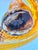 Vintage Hand-Blown Amber Art Glass Infinity Rope Love Knot Sculpture For Sale - Image 9 of 10