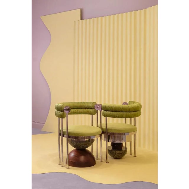 Glass Secretaire Chair by Masquespacio For Sale - Image 7 of 9