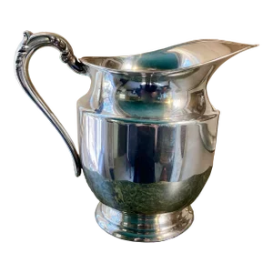 Vintage Regency Style Silver-Plate Pitcher by f.b. Rogers