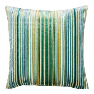The House of Scalamandré Timberlake Velvet Pillow, Forest For Sale