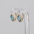 2020s 2.9Ct London Blue Topaz Stud Earrings With Earth-Mined Diamond Accents: 14k Gold, A Pair For Sale - Image 5 of 5