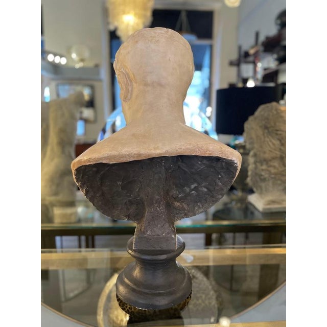 Unknwon, Plaster Bust of the God Hermes, 1900, Gesso For Sale - Image 15 of 18