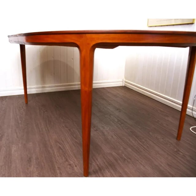 Wood Swedish Teak Dining Table "Facett" by Bertil Fridhagen for Bodafors, 1950s For Sale - Image 7 of 11
