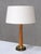 Mid-Century Modern Model E1141 Table Lamps in Oak and Brass by Bo Råman for Asea, Sweden, 1950s, Set of 2 For Sale - Image 3 of 13