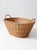 Wood Antique French Country Wicker Laundry Basket For Sale - Image 7 of 14
