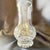 Glass Vintage Cut Crystal Vase Vessel Pitcher, Hobstar & Starburst Pattern For Sale - Image 7 of 10