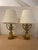 A classic pair of English brass table lamps, perfect for a son's bedroom or husband's office. Make them a winner every day!