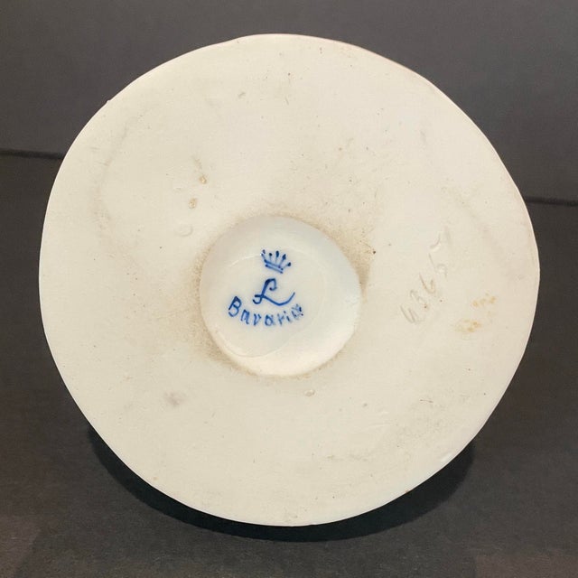 German Porcelain Artist or Muse Centerpiece For Sale - Image 9 of 10