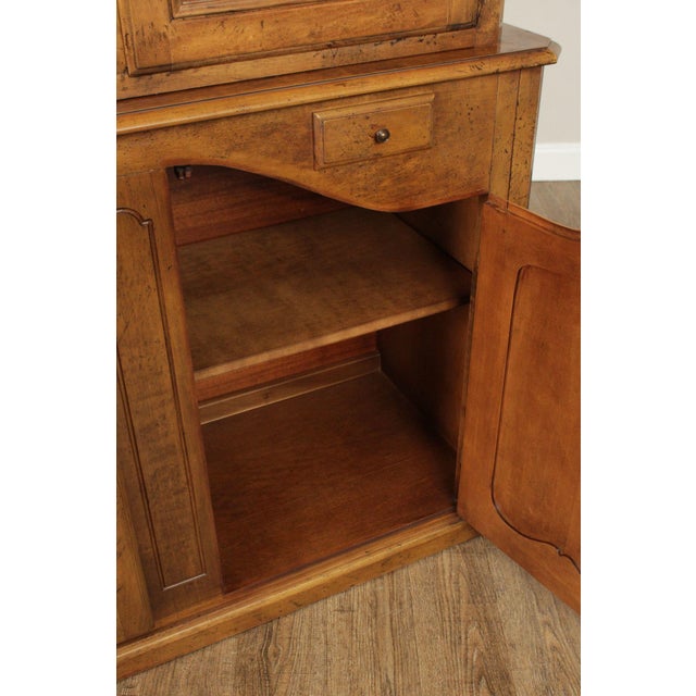 Late 20th Century Henredon French Country Style Monumental Bookcase Cabinet For Sale - Image 5 of 12