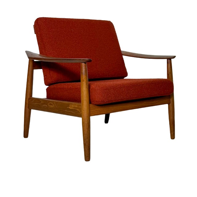 Vintage Danish FD 164 Lounge Chair in Teak by Arne Vodder for Cado, 1960s For Sale