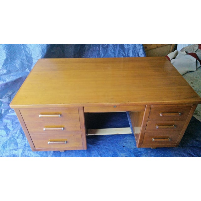 Executive Desk With Typewriter Shelf Chairish