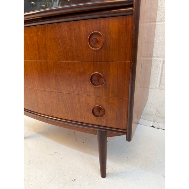 Mid-Century Modern Teak Secretary Desk Attributed to Gunnar Falsig for Falsig Møbler For Sale - Image 15 of 16