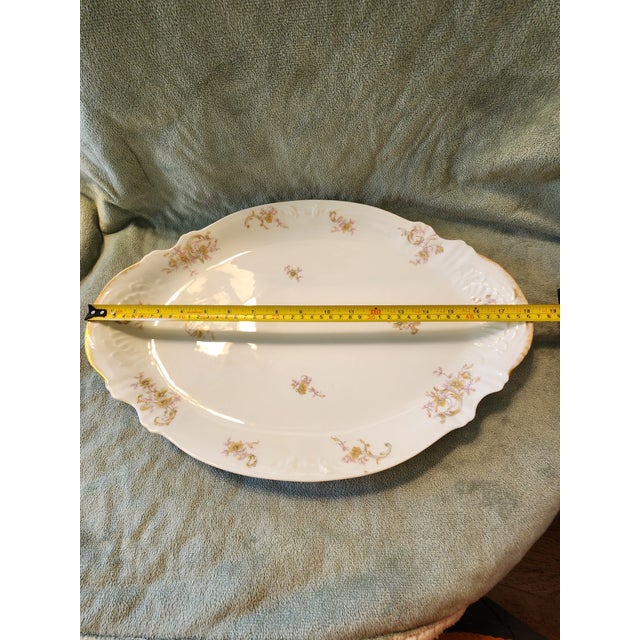 1900 - 1909 Rare Antique Theodore Haviland Limoges Schleiger 143 Graduated Platters - Set of 5 For Sale - Image 5 of 18