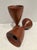 Add warm Scandinavian charm to your home with this beautiful set of two Vintage Mid-Century Modern Teak Candle Holders....