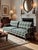 Vintage Plaid Fabric Sofa Classic Lounge Couch for Living Room, Designer South For Sale - Image 4 of 5