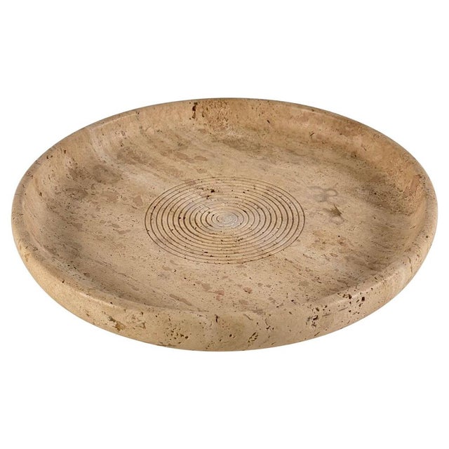 Travertine Centerpiece attributed to Pier Alessandro Giusti & Di Rosa for Up & Up, 1970s For Sale - Image 11 of 11