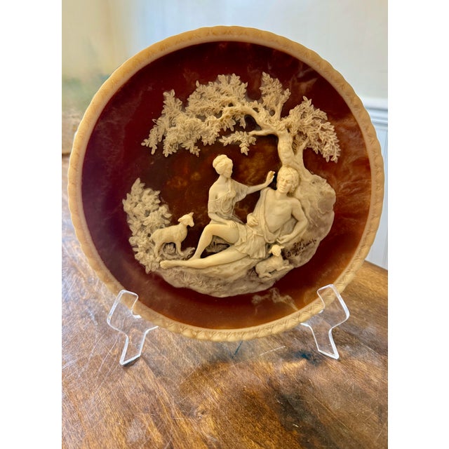 Limited Edition #1420 “A Thing of Beauty” Cameo Plate For Sale - Image 9 of 12