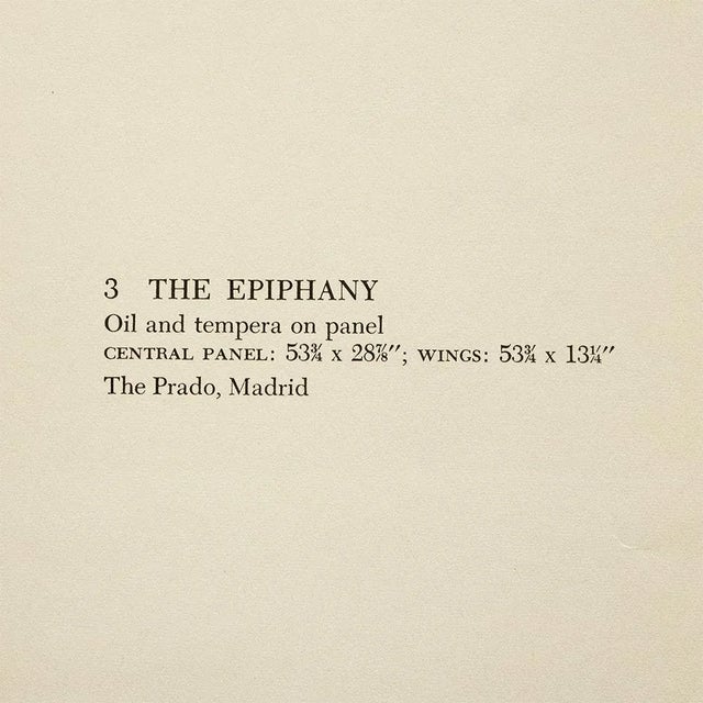 1950s 1955 After Bosch "The Epiphany", Vintage Full-Color Print For Sale - Image 5 of 8