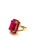 Late 20th Century Bochic “Orient” Vintage Ruby Center Cluster Cocktail Ring 18K Gold & Silver For Sale - Image 5 of 12