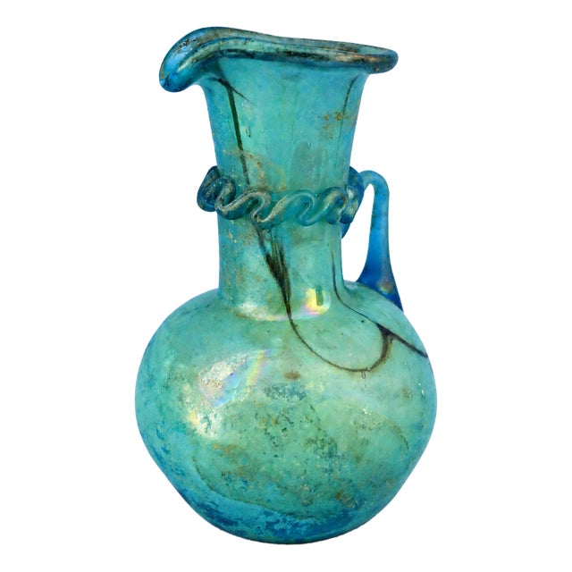 Iridescent Scavo Murano Glass Vase Jug attributed to Cenedese / Toso, 1960s For Sale