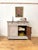 Beige Vintage Painted Wooden Buffet For Sale - Image 8 of 13