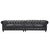 Century Chesterfield Sofa - Slate Leather - 118" For Sale - Image 4 of 9