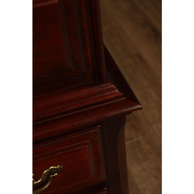 Wood Queen Anne Style Mahogany Highboy Chest For Sale - Image 7 of 18