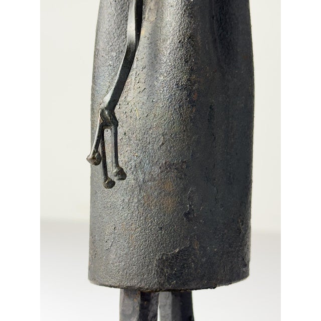 Salvino Marsura, Brutalist Sculpture of Monk with Book, 1970s, Iron For Sale - Image 17 of 18