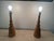 1960s Mid Century Scandinavian Turned Wood Table Lamps - a Pair For Sale - Image 9 of 11