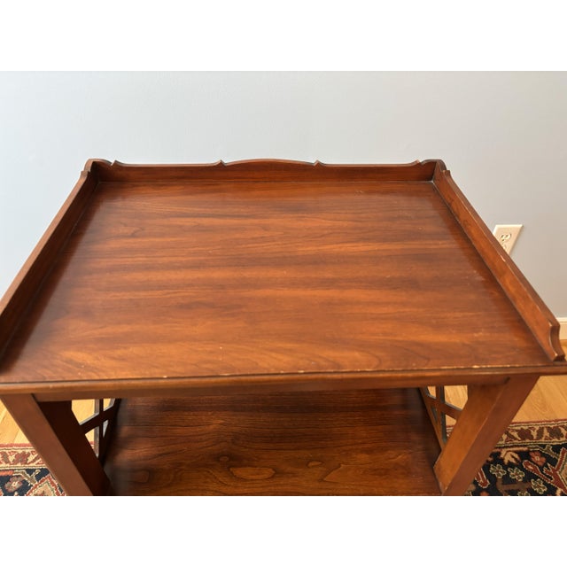 Henkel Harris 1980s Henkel Harris Night Stand in Cherry For Sale - Image 4 of 8