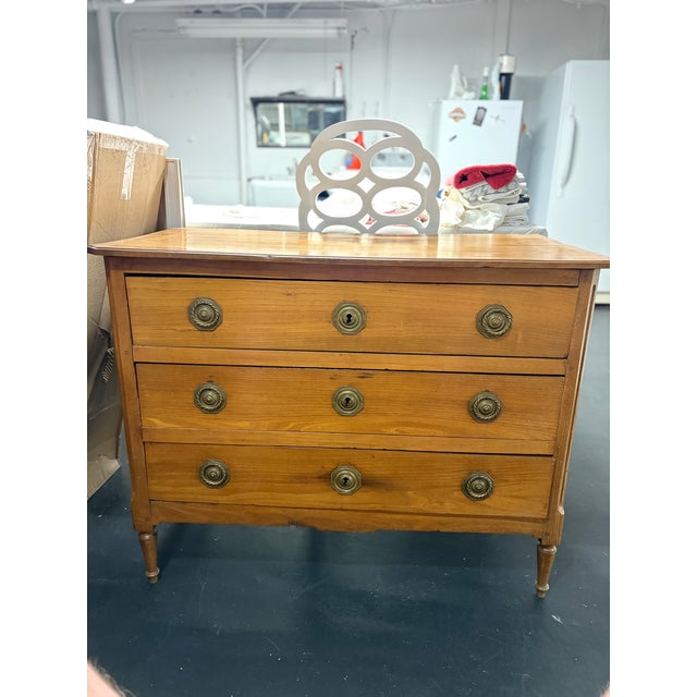19th Century French Louis XVI Style Three Drawer Chest For Sale In Chicago - Image 6 of 13
