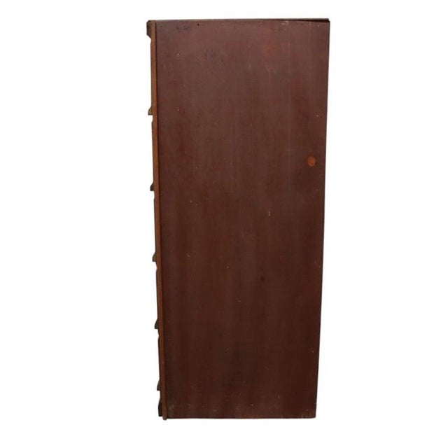 Wood Oak Apocathary Cabinet With 20 Glass-Front Drawers C1900 For Sale - Image 7 of 8