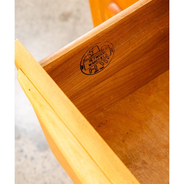 1960s 1960s Mid Century Modern Credenza Blonde Shelf Heywood Wakefield Drawer M192 Champagne For Sale - Image 5 of 12