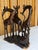Vintage African Hand-Carved Ebony Wood Intertwined Giraffe Herd For Sale - Image 4 of 15