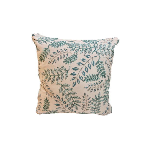Boho Chic Embroidered Cotton Throw Pillow Chairish