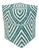 Vintage Turquoise & White Beaded Bamboo Box Small For Sale