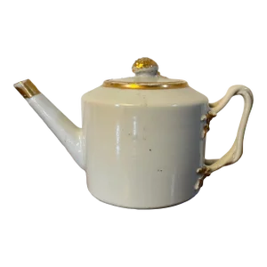 Antique Early 19th Century Chinese Export Porcelain Small Scale Personal Tea Pot