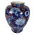 Vintage Fukugawa Blue and White Chrysanthemums Vase For Sale